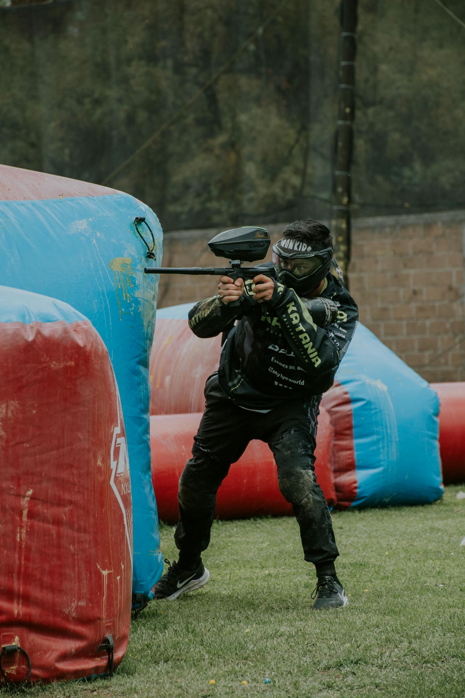 Paintball rental marker fleet on a working field