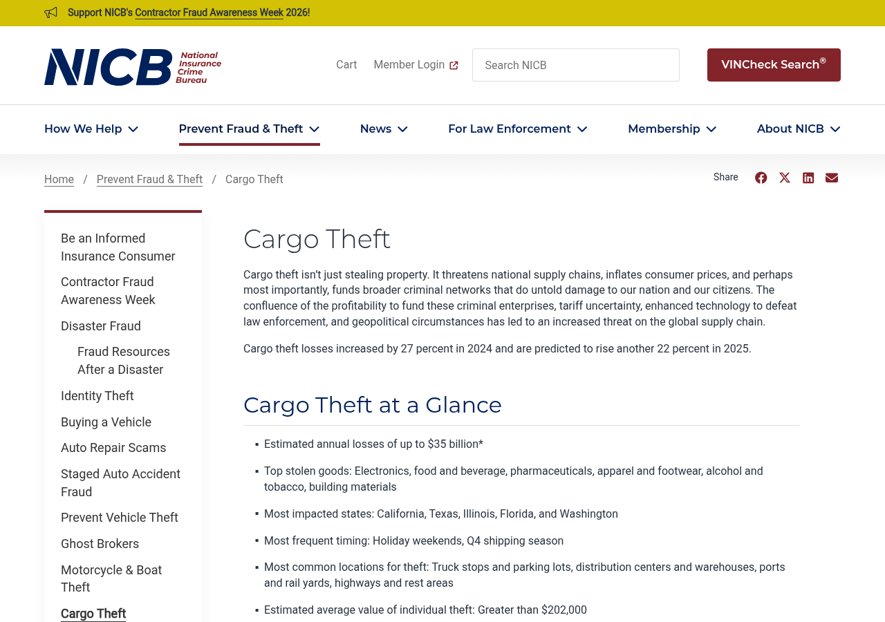 National Insurance Crime Bureau cargo theft information page