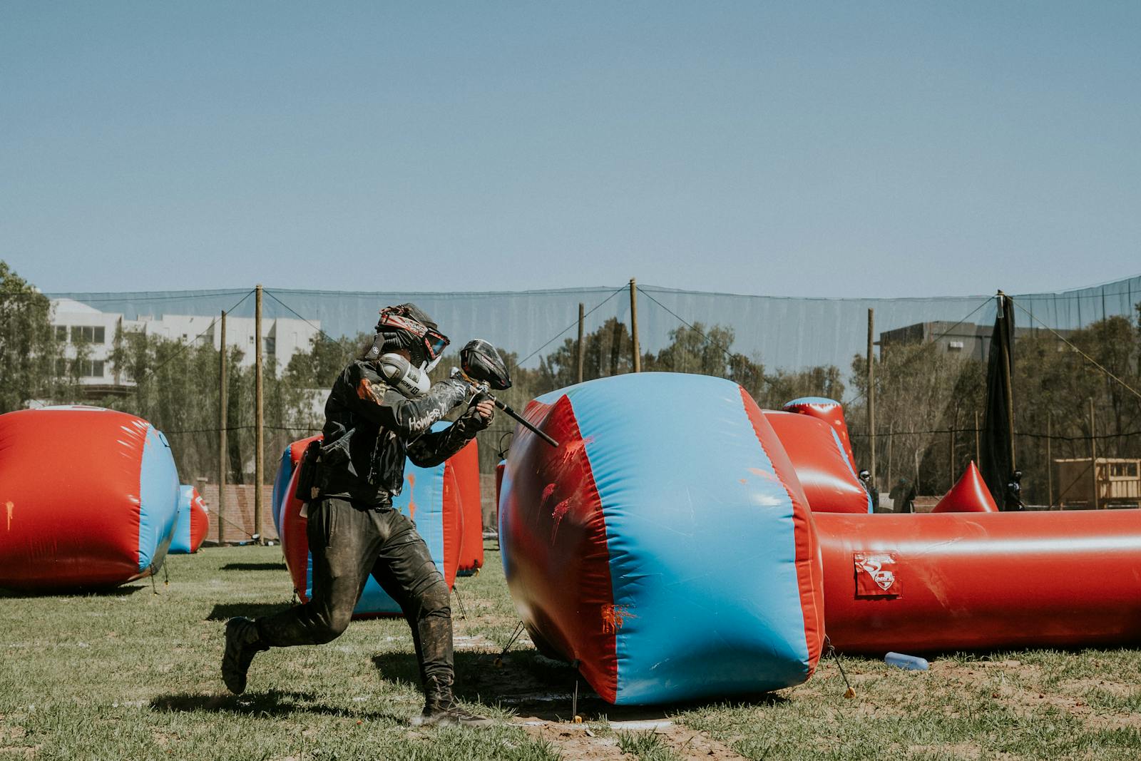 Paintball field equipment and on-site gear