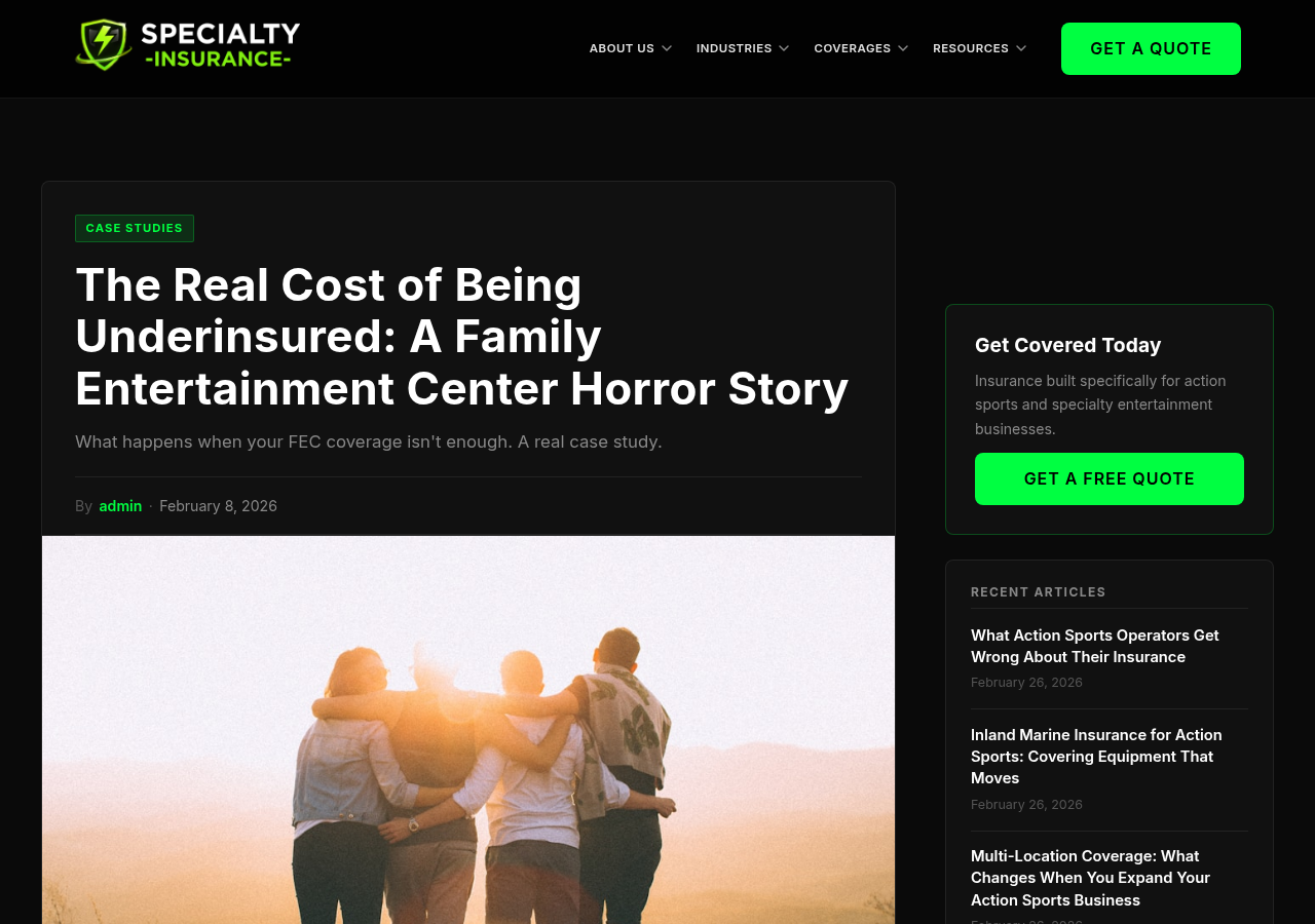 The real cost of being underinsured, on the Specialty Insurance site